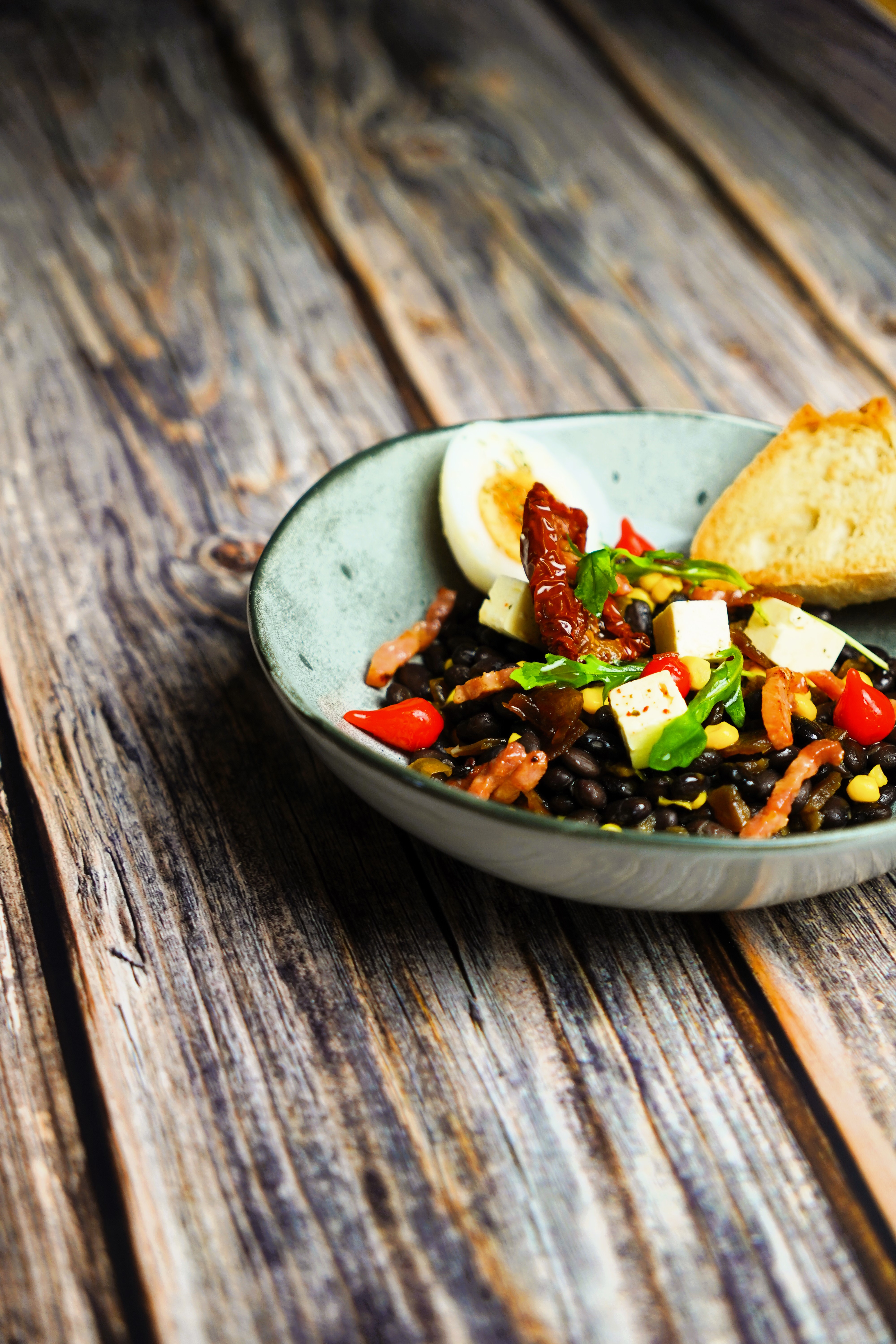 image-BROVER black beans salad with red sweet pepper drops