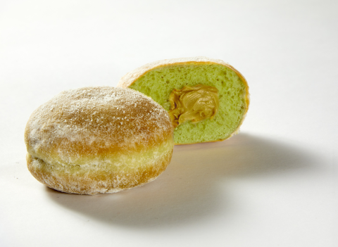 Mini pistachio donuts