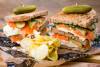 image-BROVER smoked salmon sandwich with whole gherkins